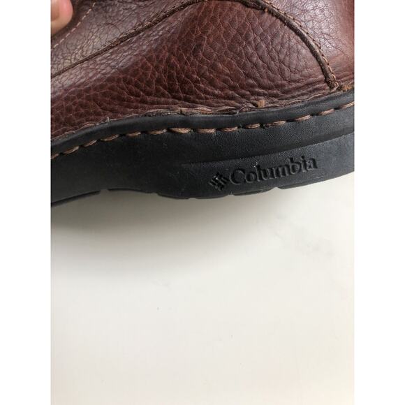 Columbia Men s Wayne Chukka Leather Boots Moc Toe Mid BM2448-628 Brown Size 11.5 - Picture 3 of 6